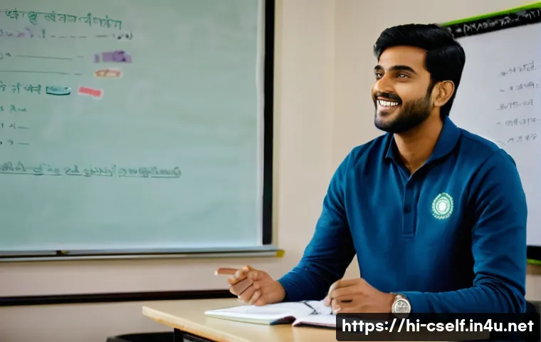 자기주도학습코치의 실전 상담 기법 - A detailed coaching session scene featuring an Indian male coach and a Hindi-speaking student in a m...